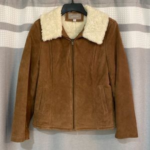 Leather Women’s Coat Size Medium